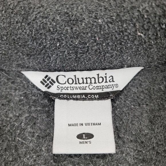 Columbia Jacket Mens Large Gray Full Zip Pockets Stretch Outdoors Long Sleeve - Picture 8 of 10
